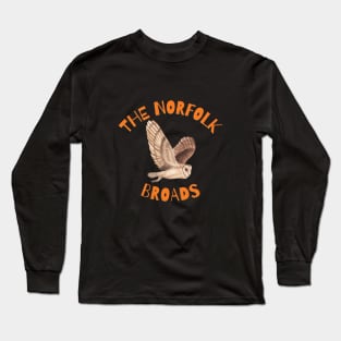 The Norfolk Broads Barn Owl Long Sleeve T-Shirt